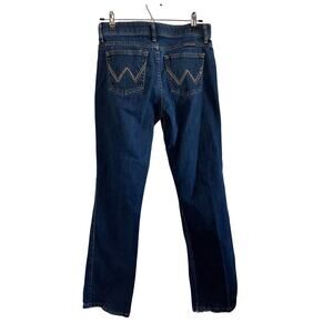 Wrangler Q Baby Bootcut Jeans Sz 5/6x32 WRQ20DD Mid Rise Blue Denim Western